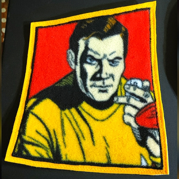 NEW Star Trek - Capt. Kirk Patch/Emblem/Appliqué! Huge 9"x10". Iron-On / Sew-On - Picture 2 of 5